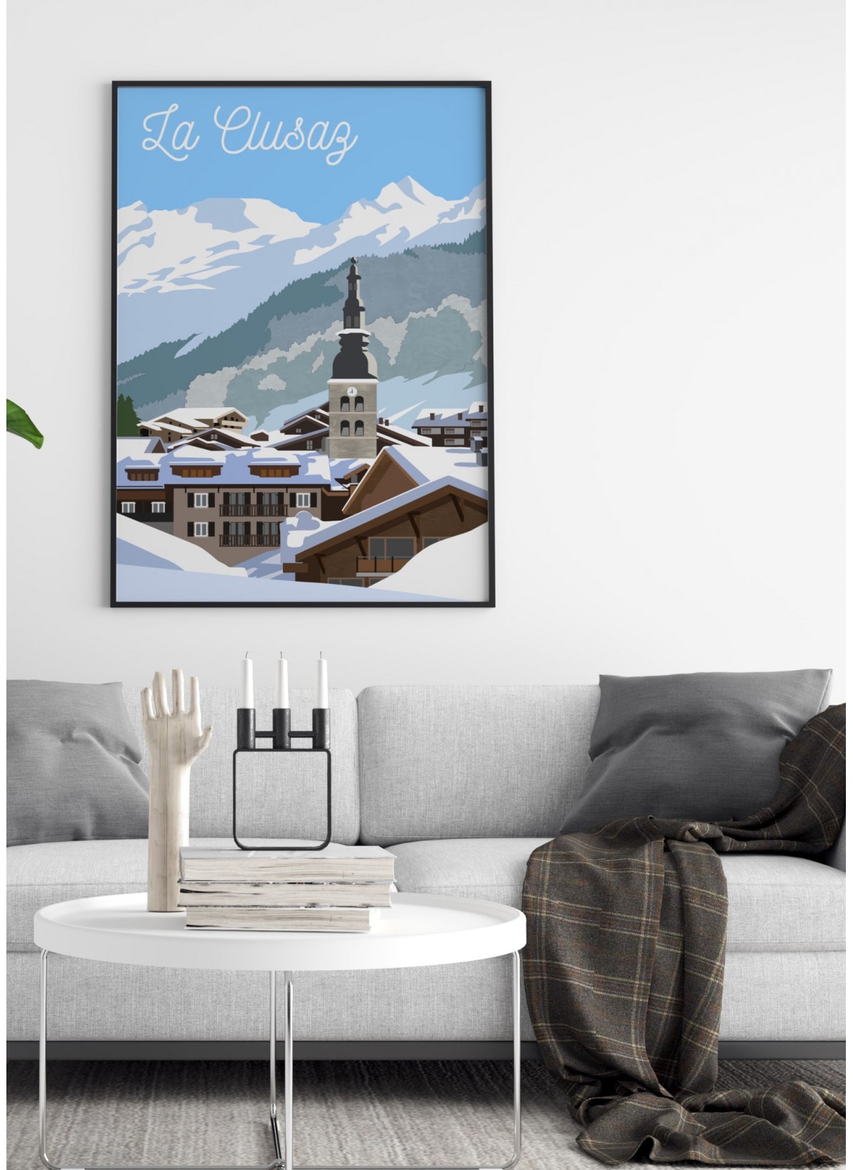 Affiche ville La Clusaz