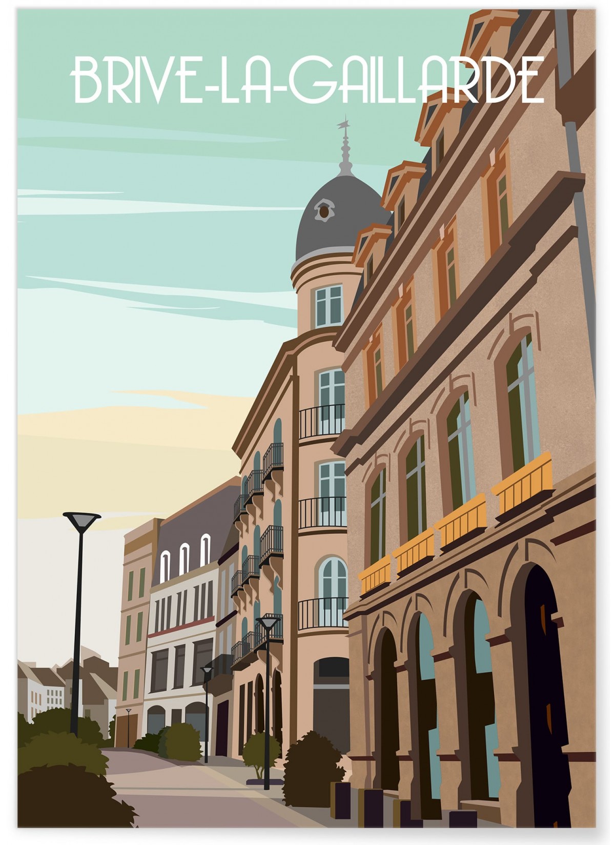 Affiche ville Brive-la-Gaillarde