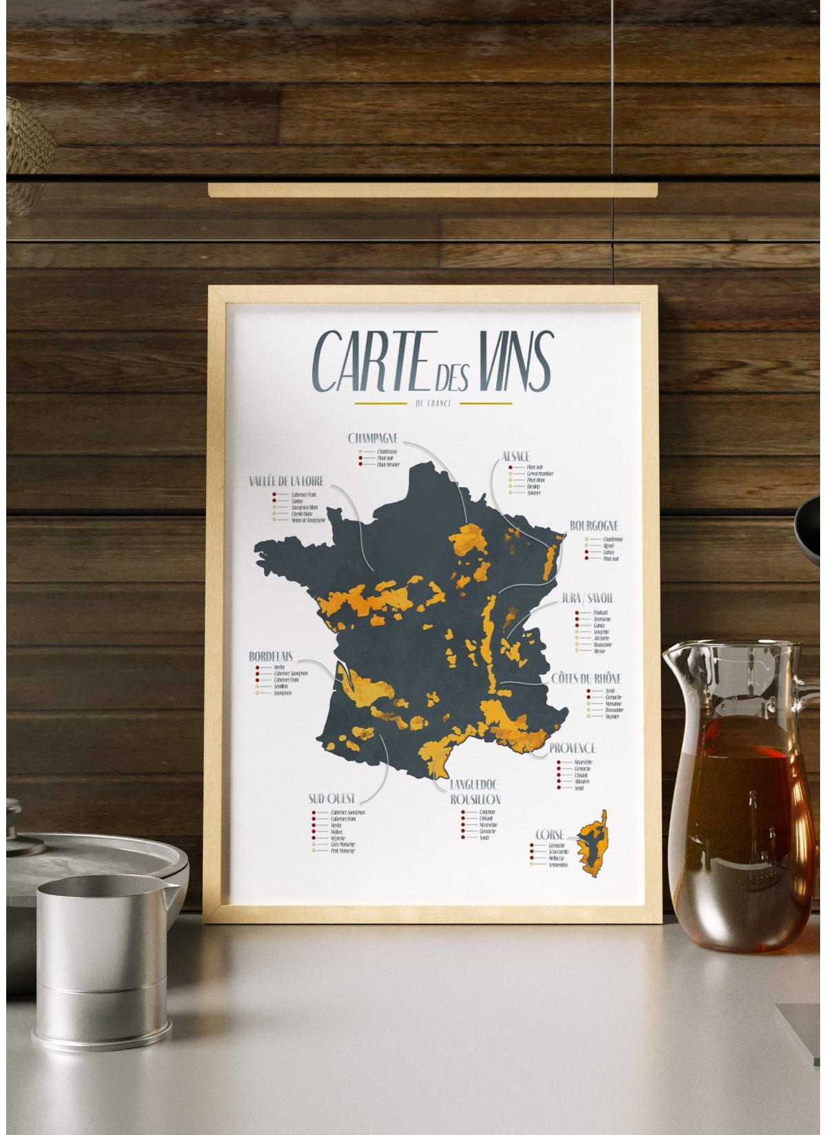 Affiche "Carte des Vins"
