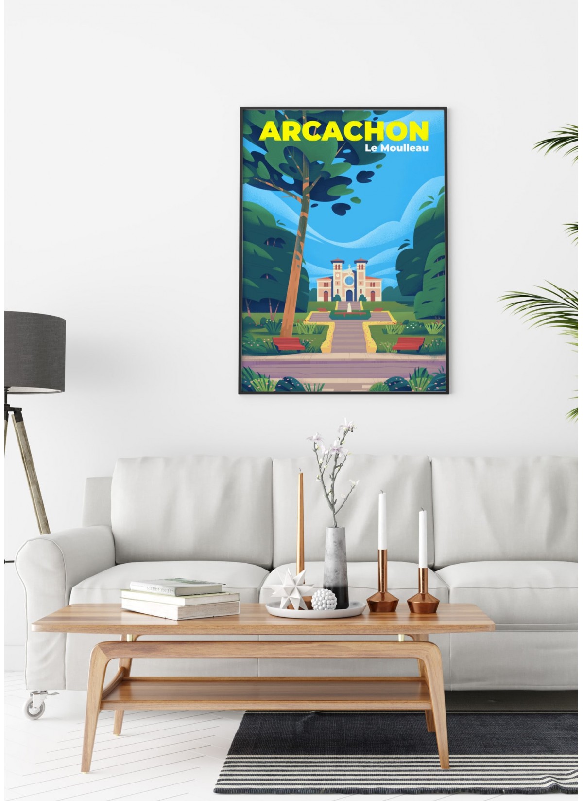 Affiche ville Arcachon - Le Moulleau