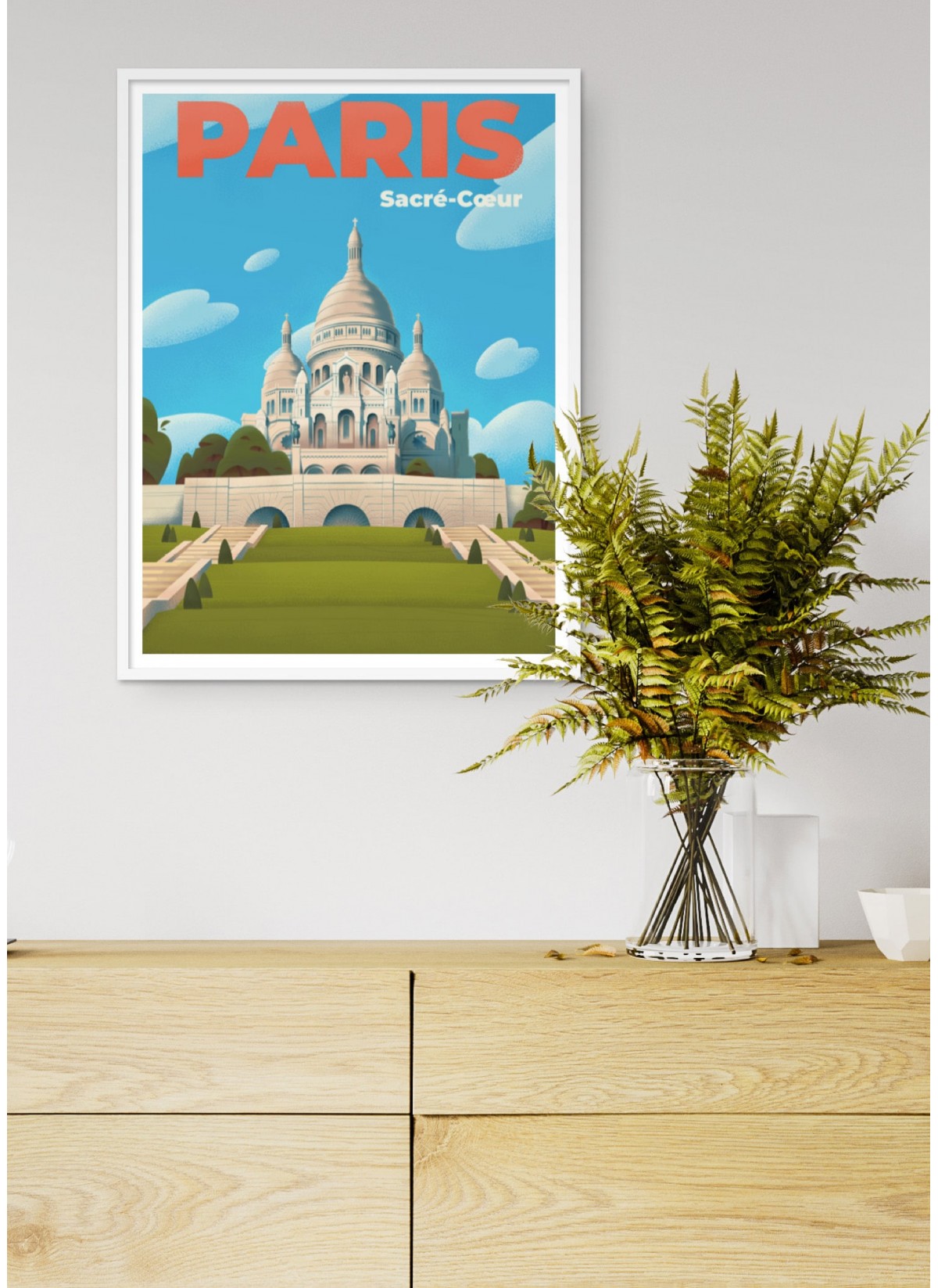 Affiche ville Paris - Sacré Cœur