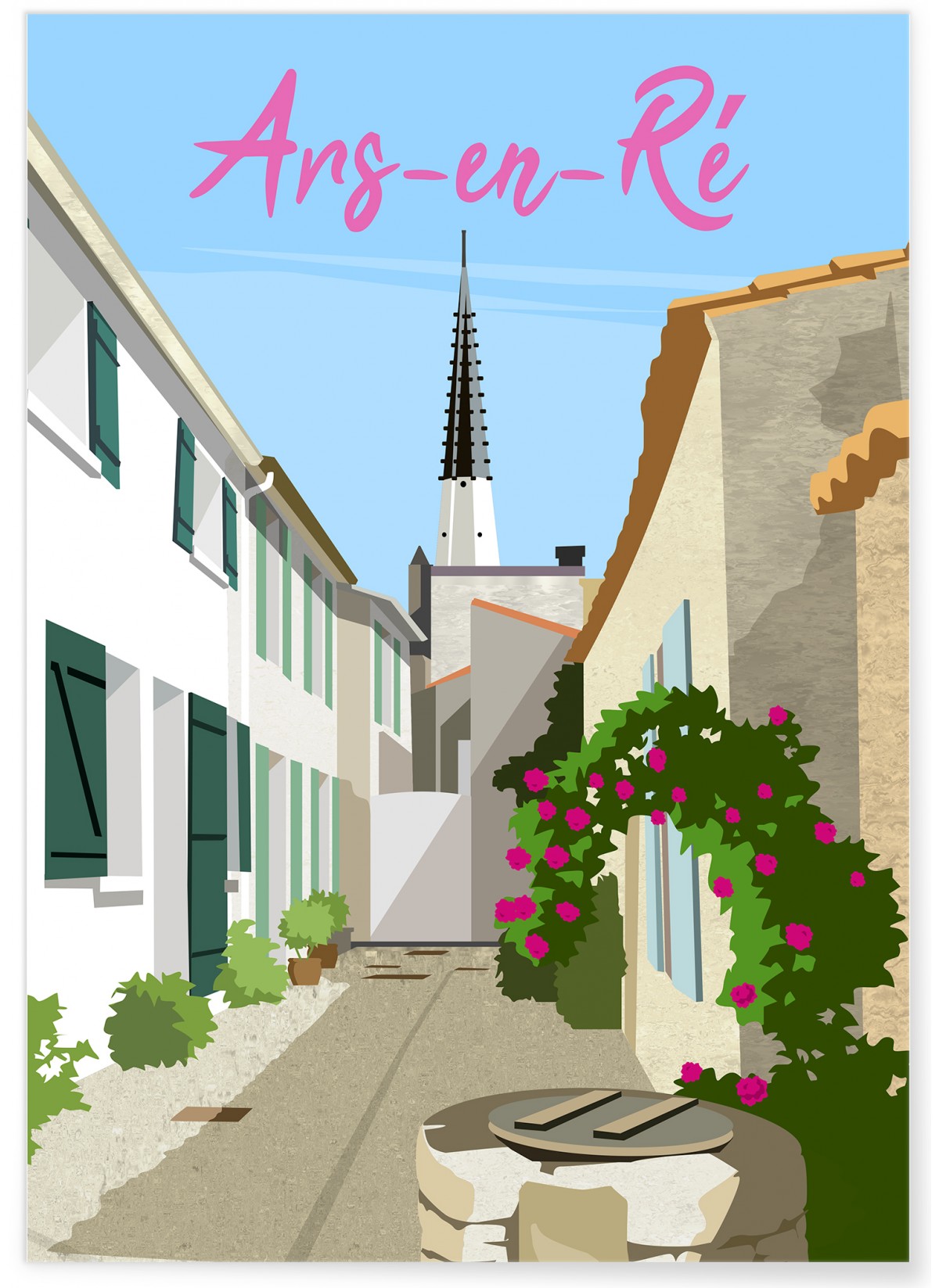 Affiche ville Ars-en-Ré