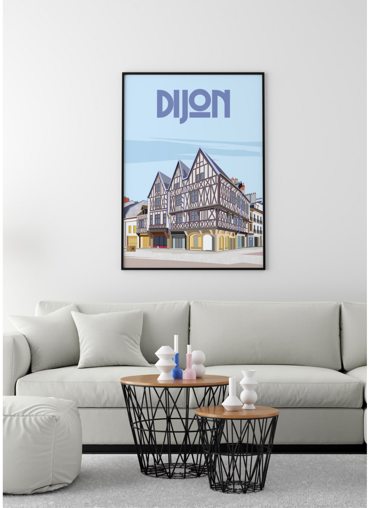 Affiche ville Dijon 2