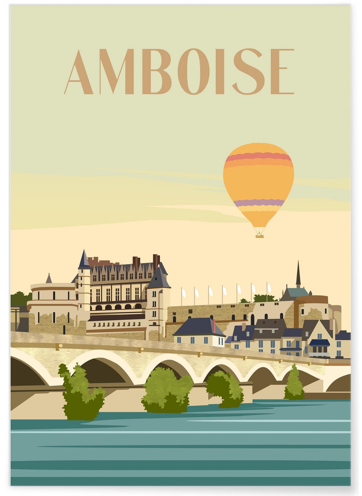 Affiche ville Amboise