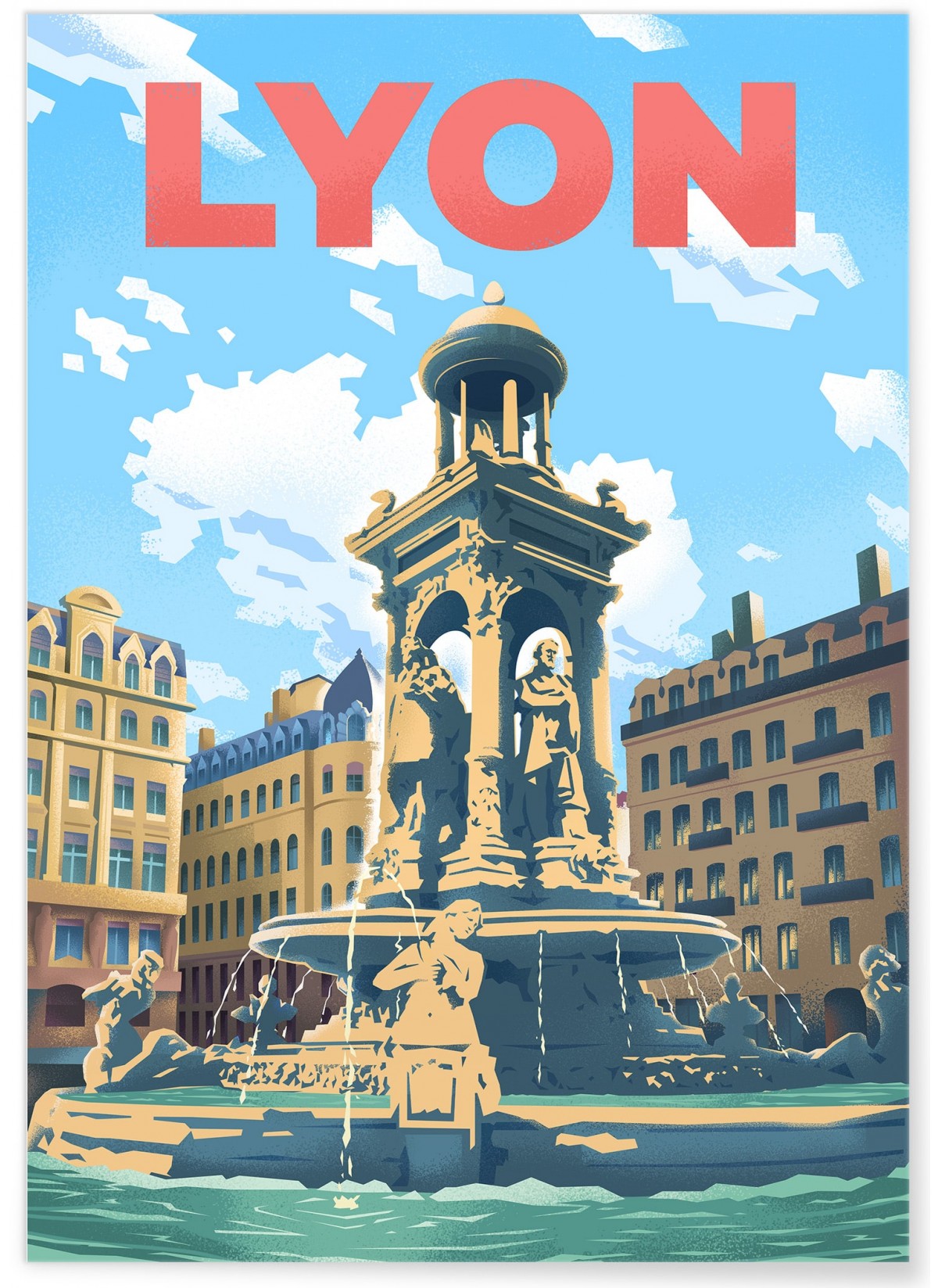 Affiche ville Lyon 3