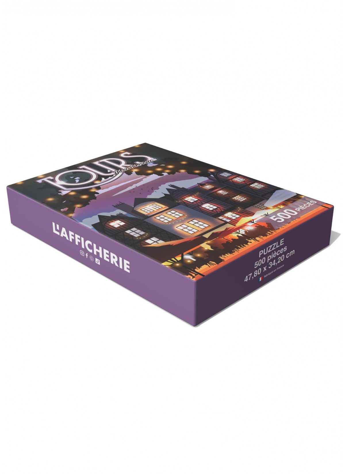 Puzzle Tours - Place Plum' | 500 pièces