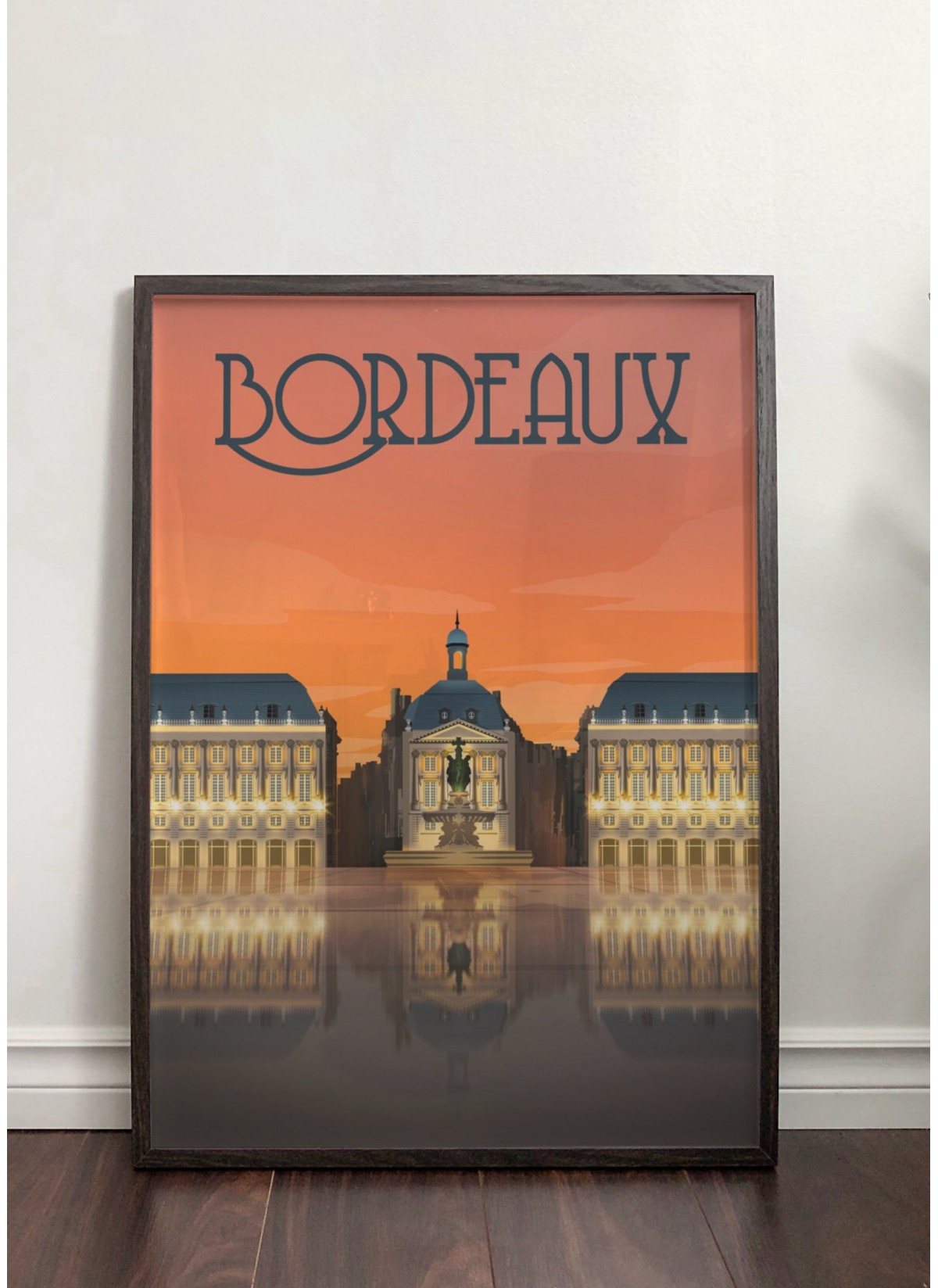 Affiche ville Bordeaux