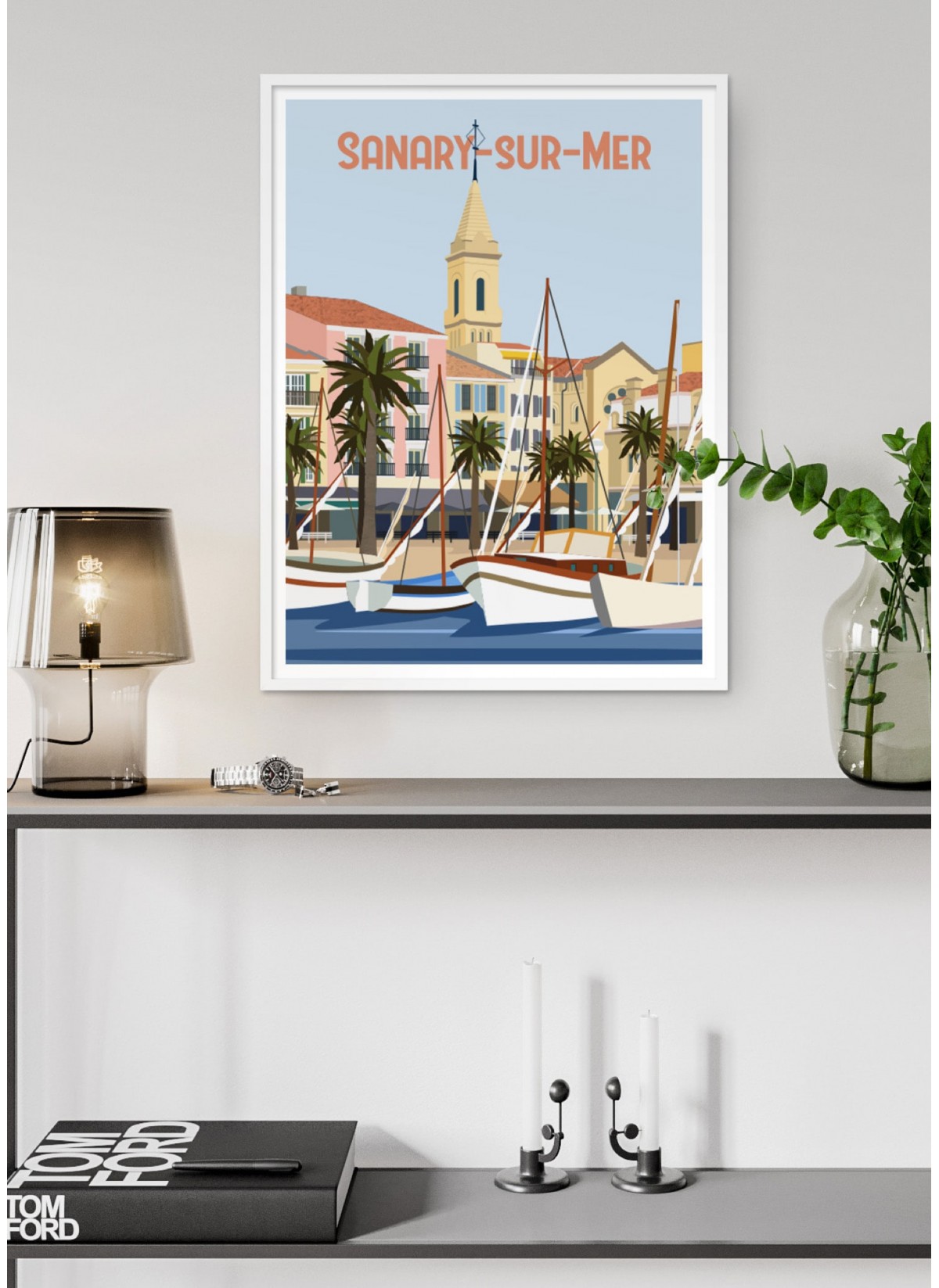 Affiche ville Sanary-sur-Mer