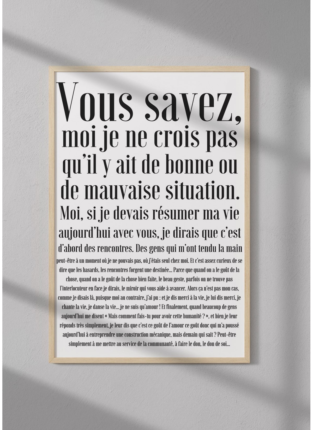 Trouver Affiche Humouristique Vous savez... | L’Afficherie