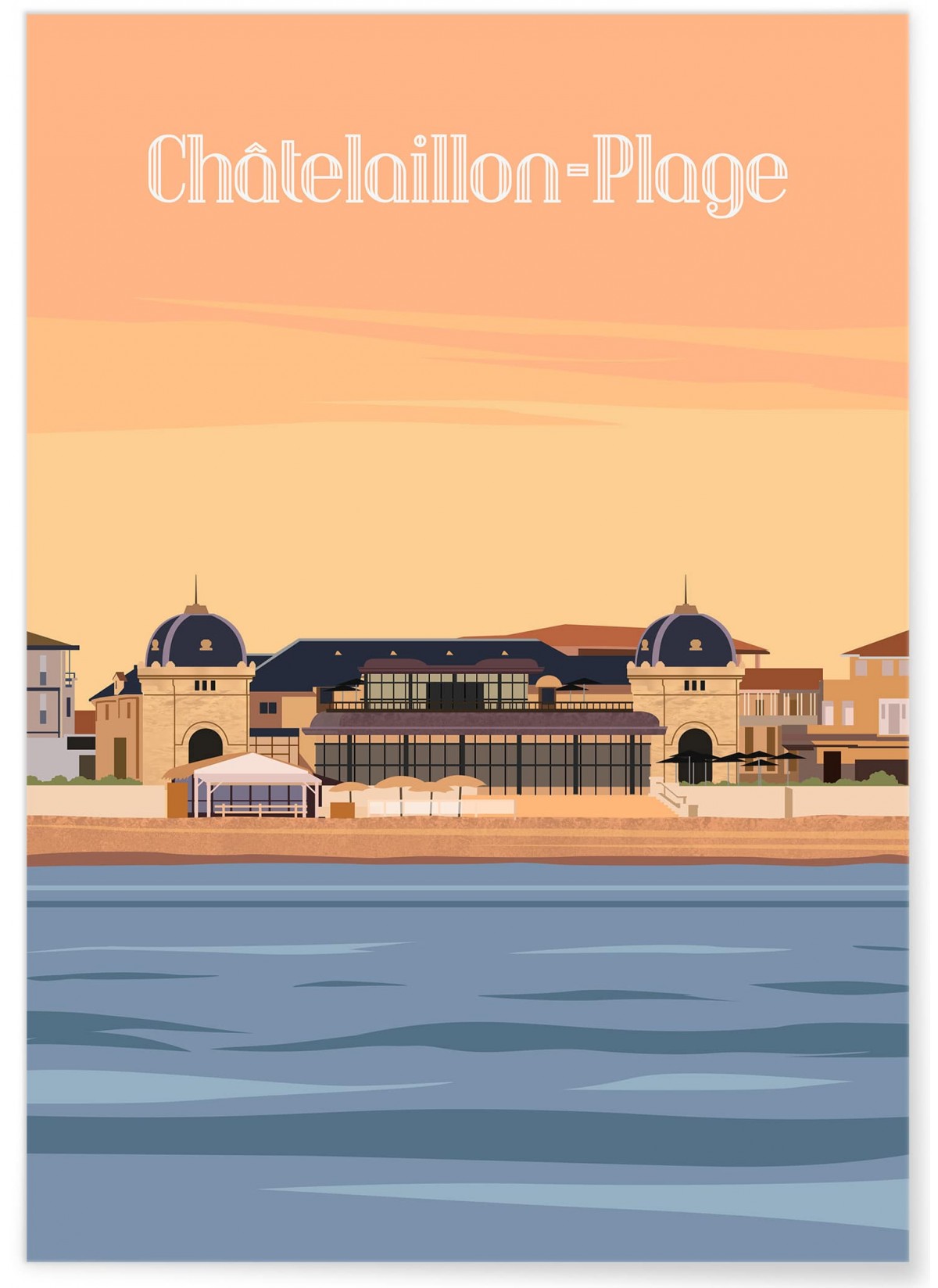 Affiche ville Châtelaillon-Plage