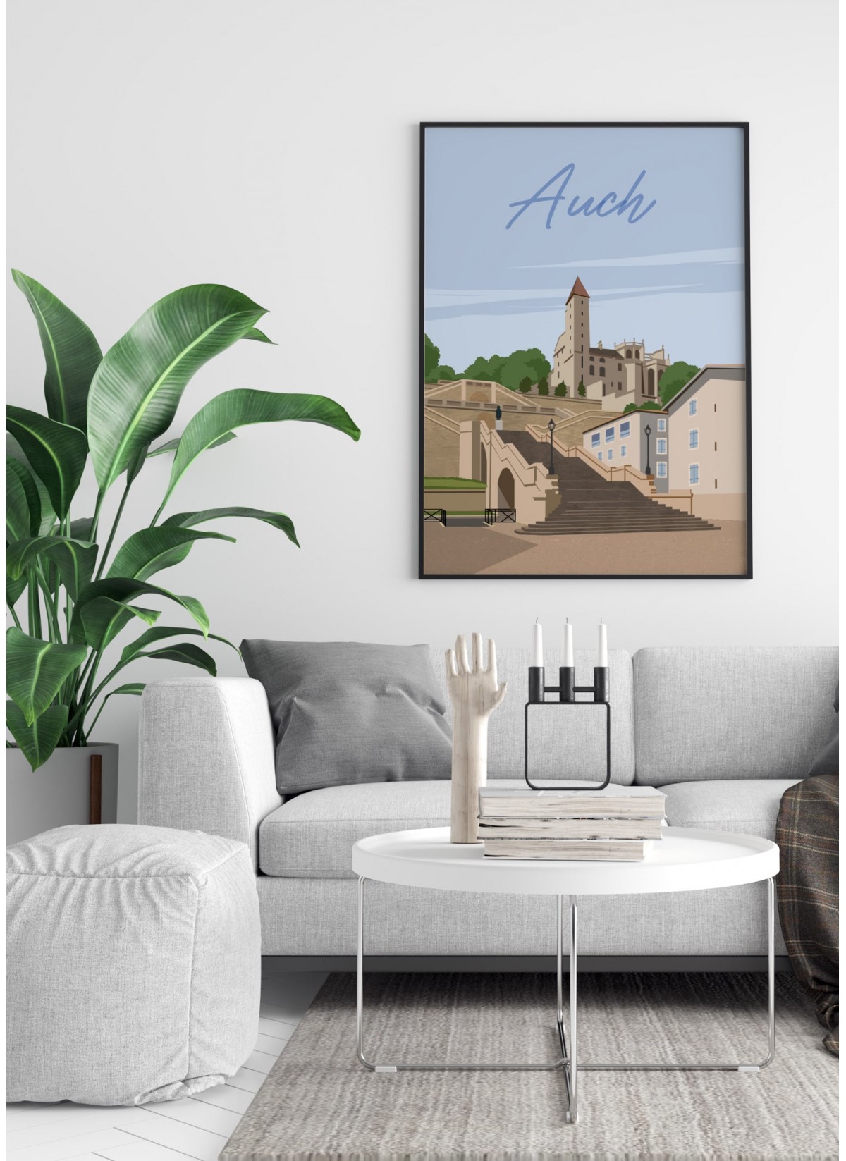 Affiche ville Auch