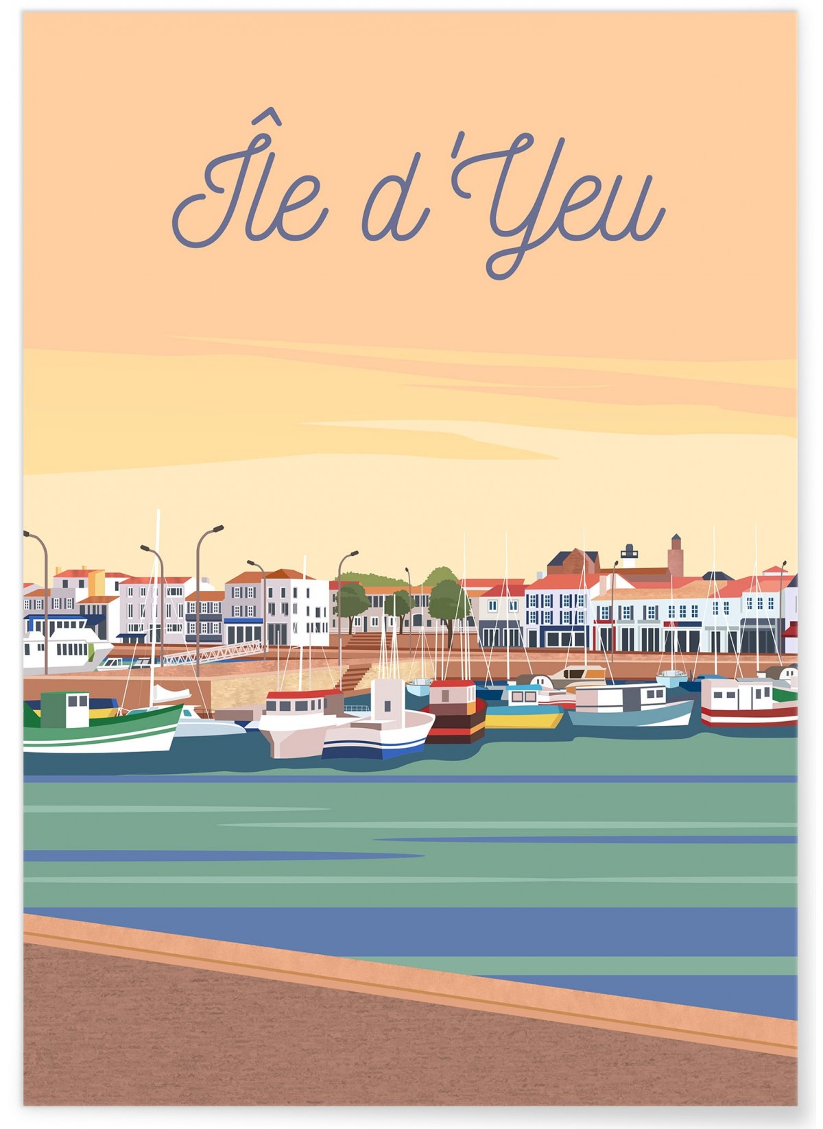 Affiche Île d'Yeu - Port Joinville