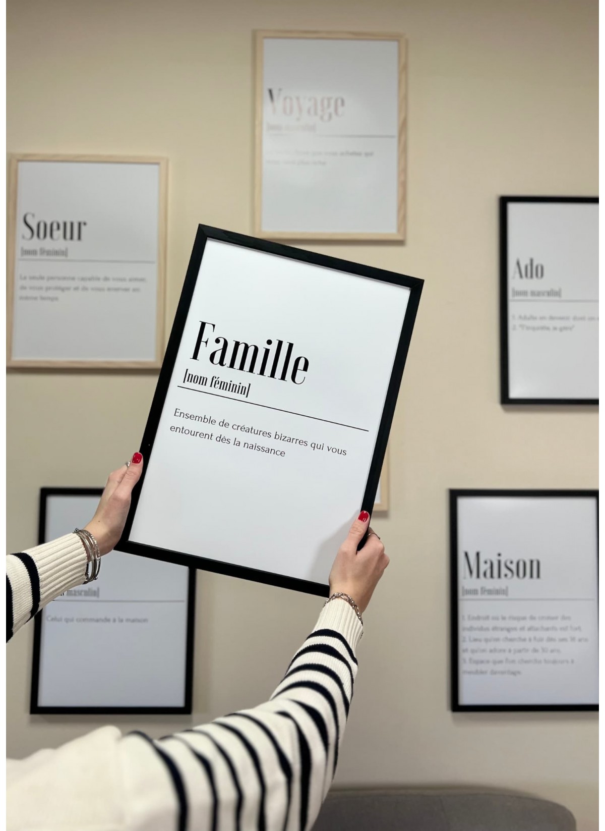 Affiche Définition Famille, idéale pour décorer un salon | L’Afficherie