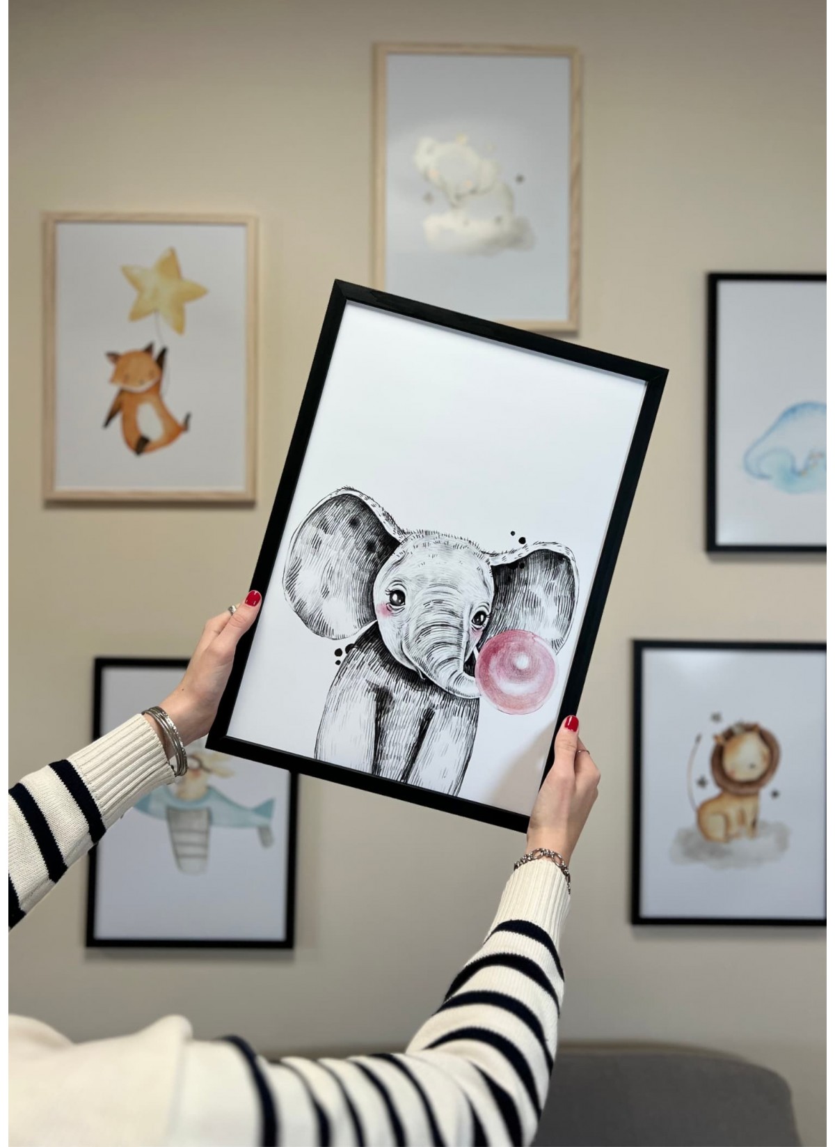 Bulle d'Éléphant, Affiche Animaux pour salon | L’Afficherie
