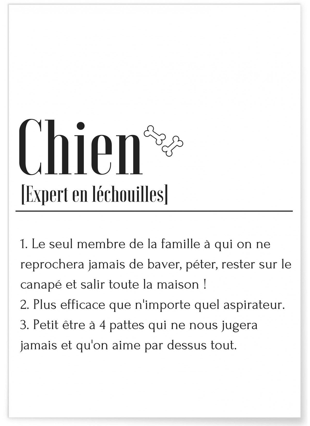 Affiche Définition Chien 2
