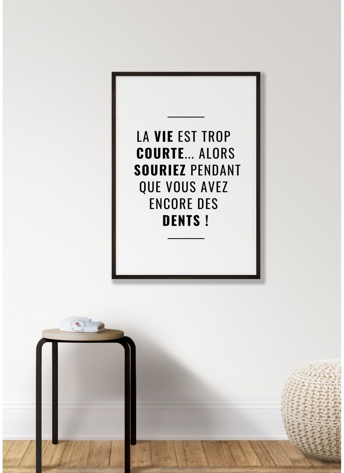 Affiche La vie est trop courte