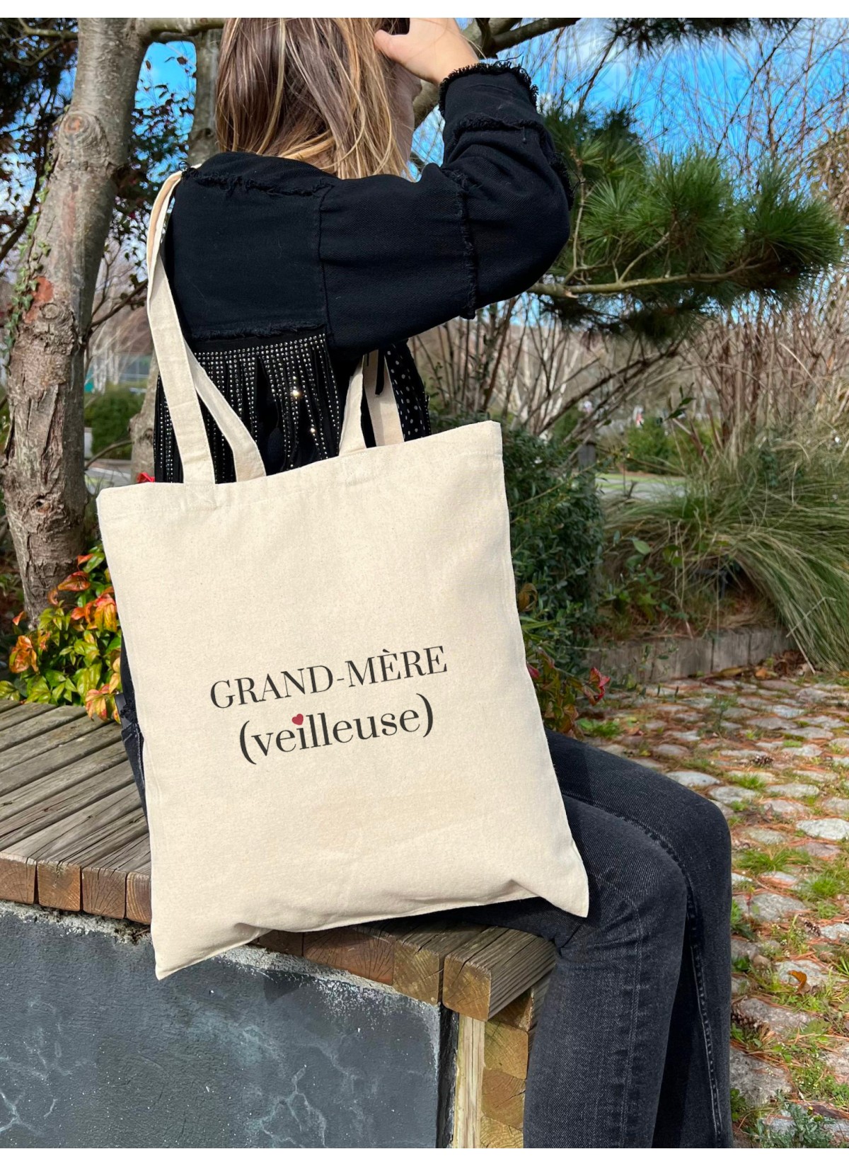 Tote Bag Grand-Mère(veilleuse), idée cadeau | L’Afficherie