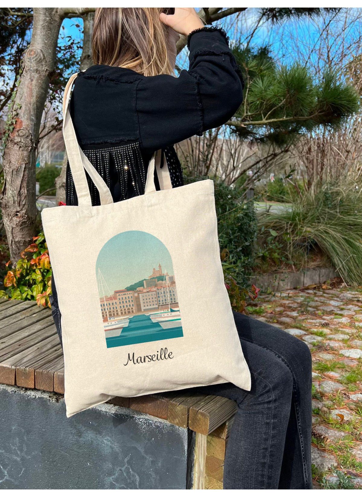 Tote Bag Marseille 2, idée cadeau | L’Afficherie
