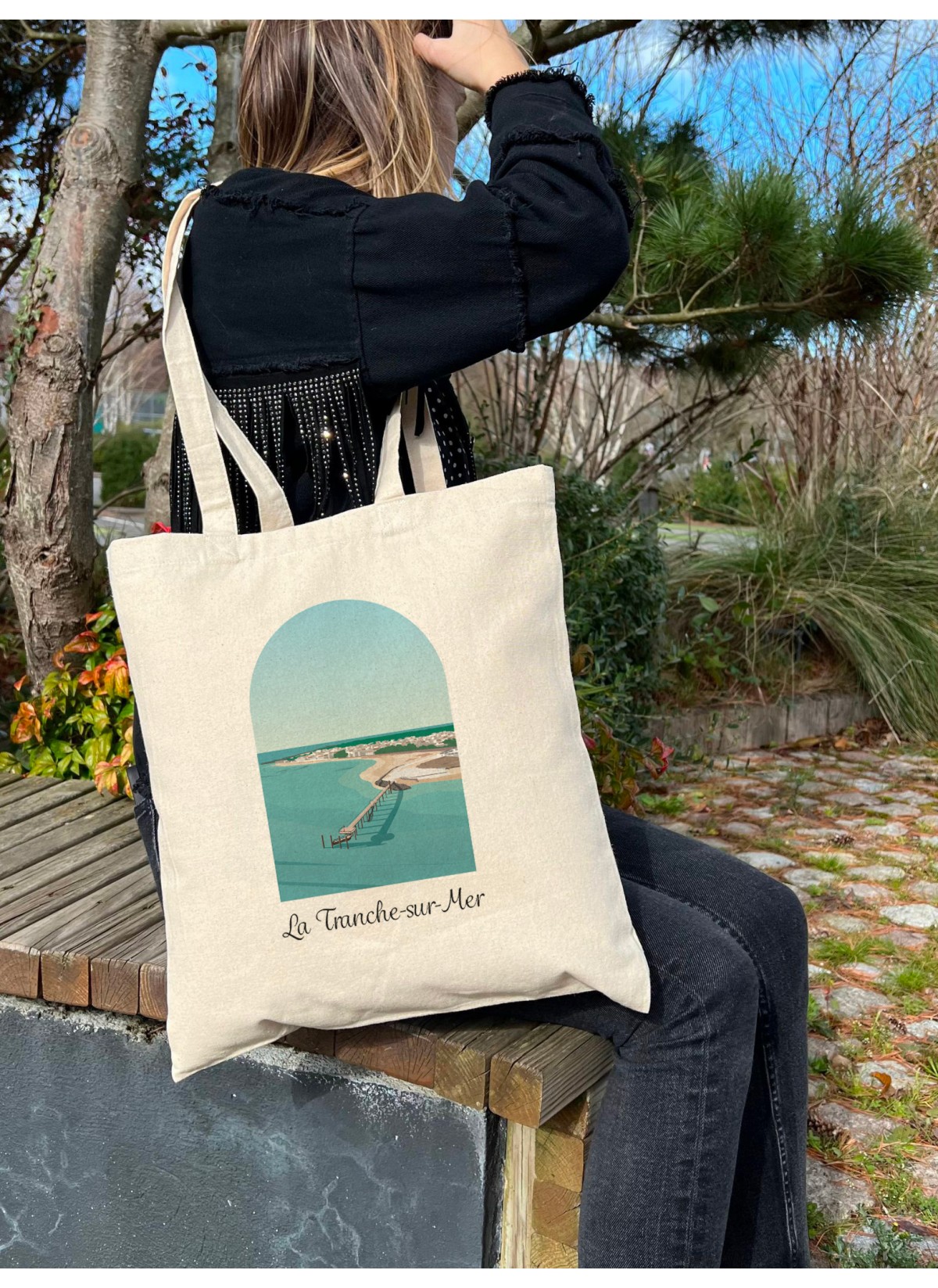 Tote Bag La Tranche-sur-Mer, idée cadeau | L’Afficherie