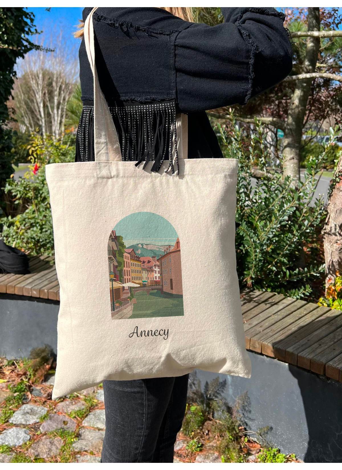 Tote Bag Annecy 2, idée cadeau | L’Afficherie