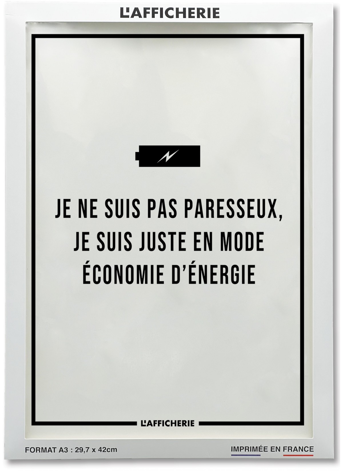 Trouver affiche humoristique en noir et blanc pour salon| L’Afficherie