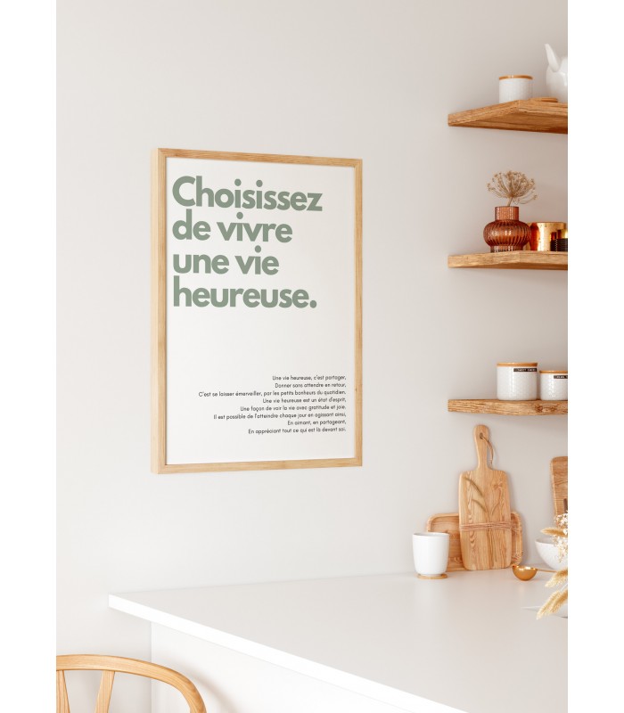 Affiche Choisissez de vivre