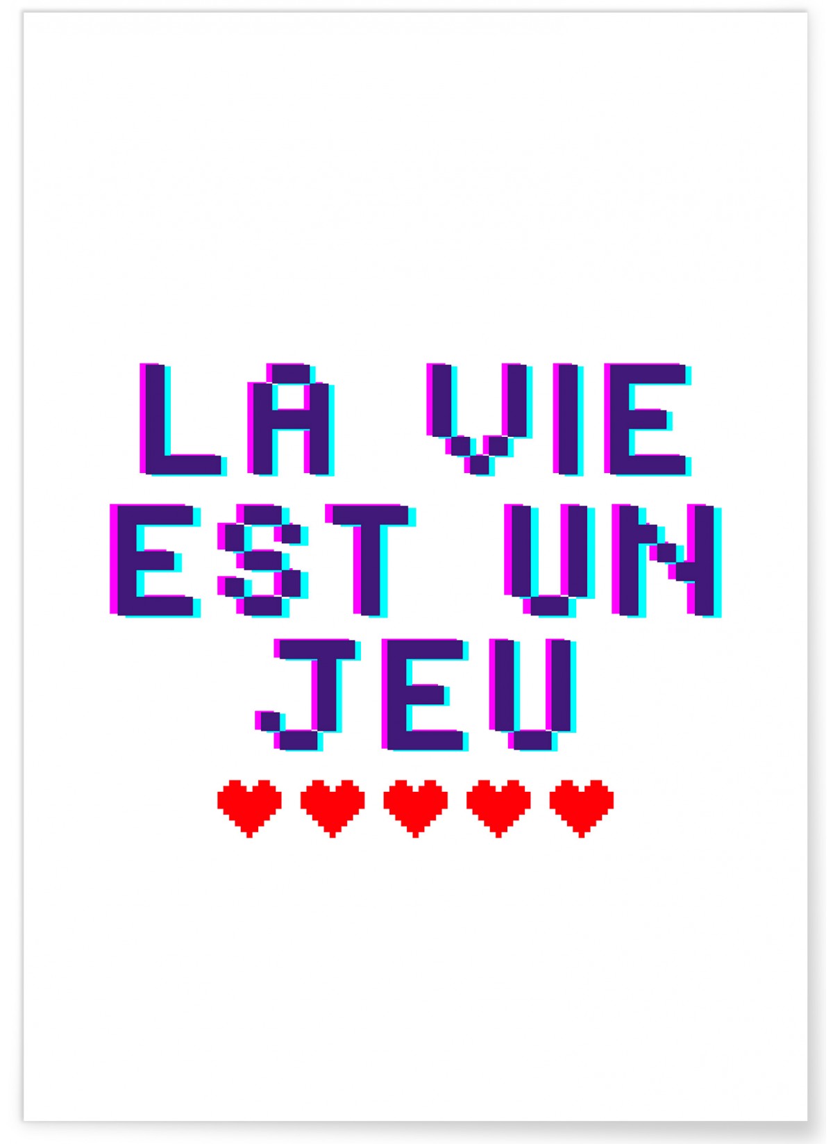Affiche La vie est un jeu