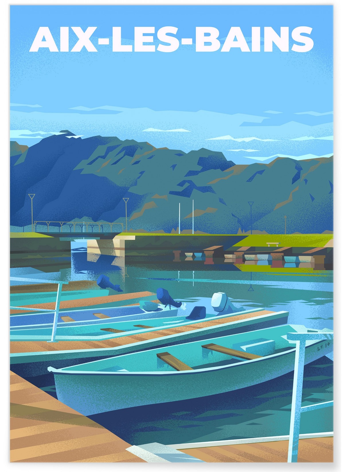 Affiche ville Aix-les-Bains