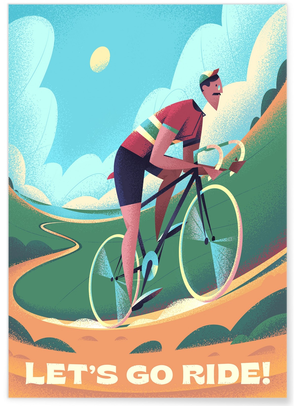 Affiche Let's go ride !