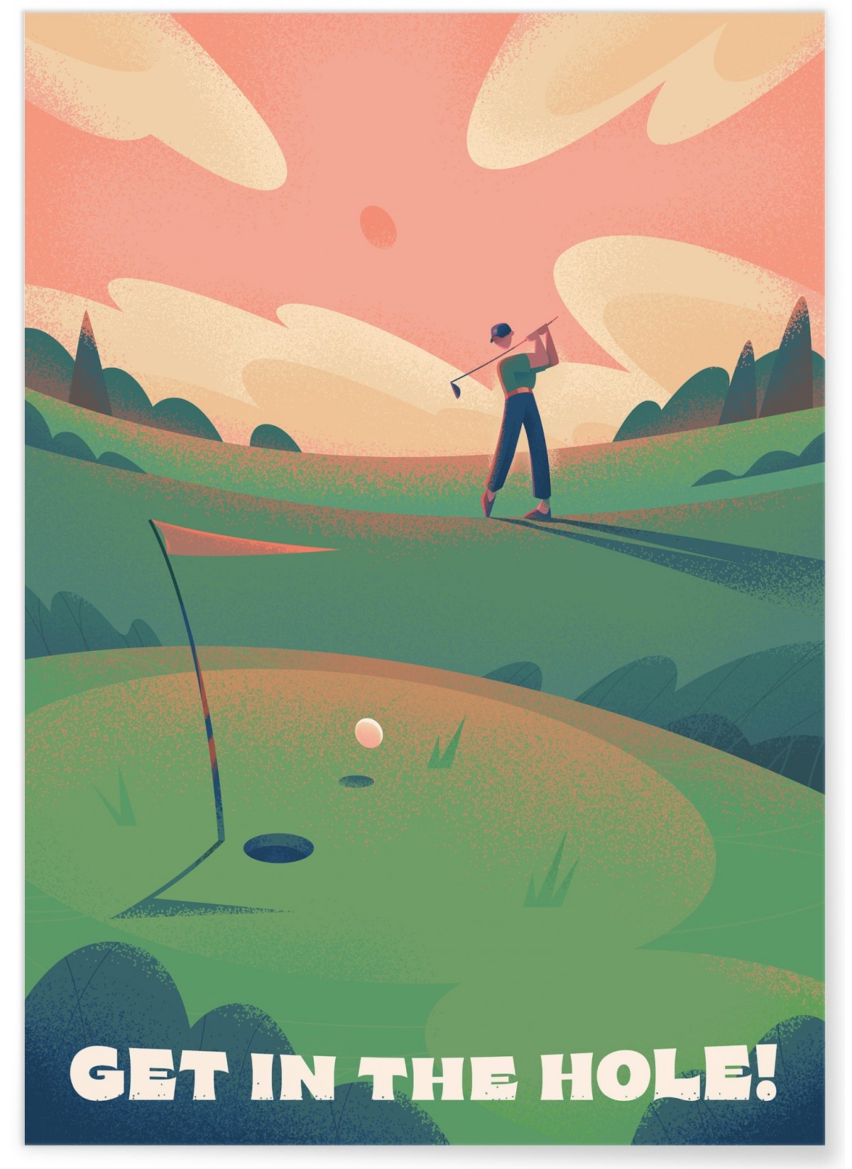 Affiche Get in the hole !