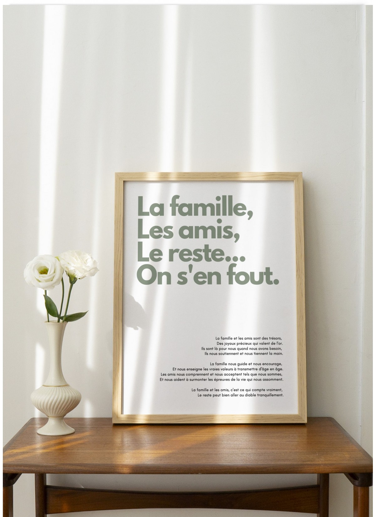Affiche La famille, les amis..., déco murale |  L’Afficherie