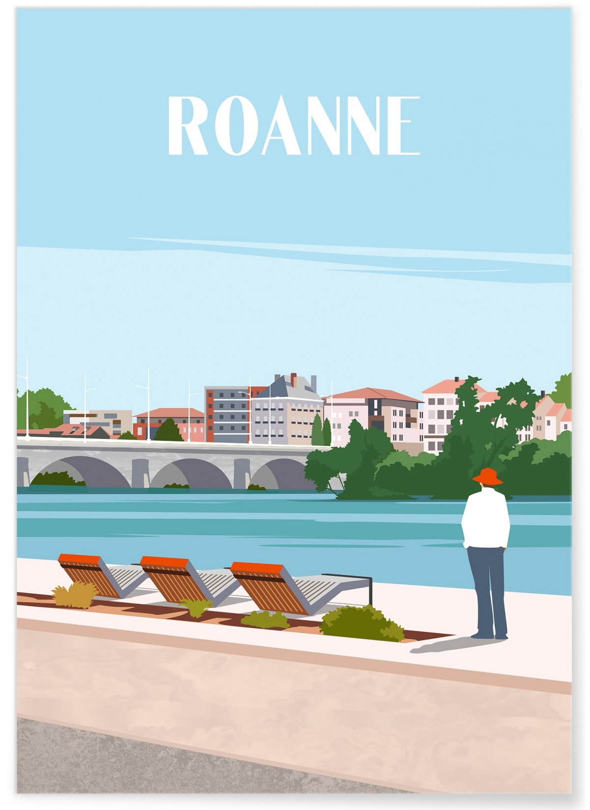 Affiche ville Roanne
