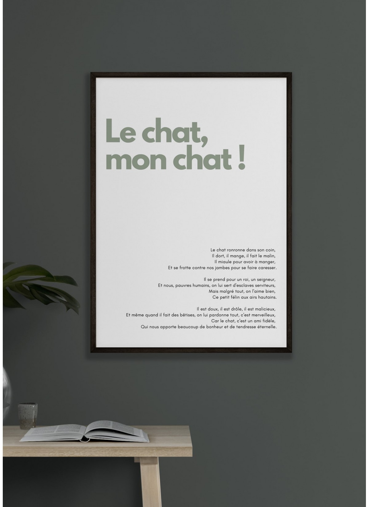 Affiche "Le chat, mon chat !"