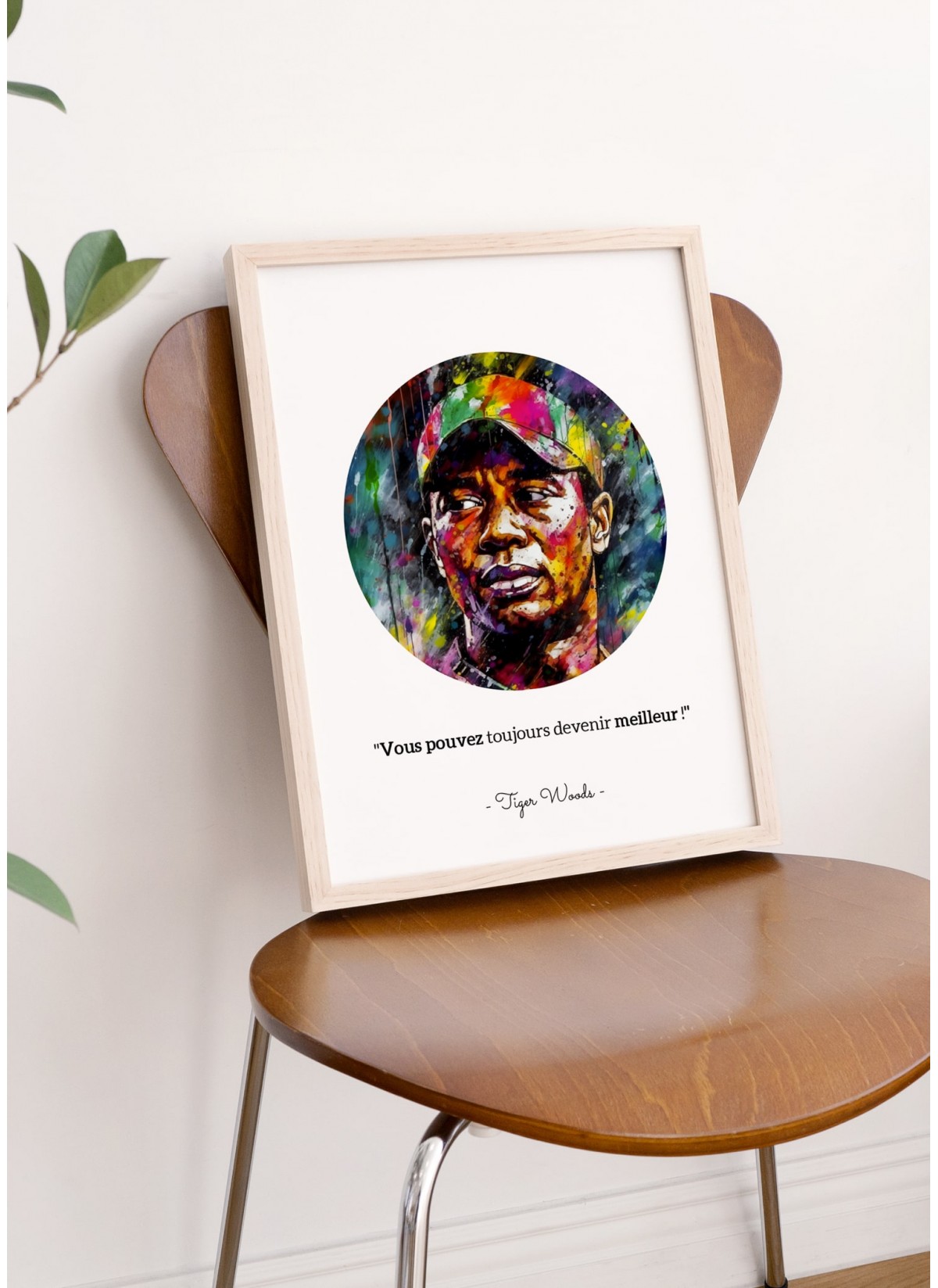 Affiche Tiger Woods : ""Vous pouvez toujours devenir meilleur !"