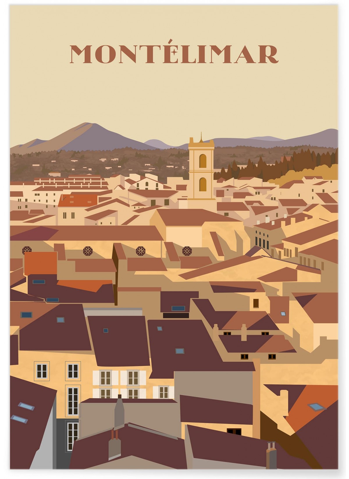 Affiche ville Montélimar