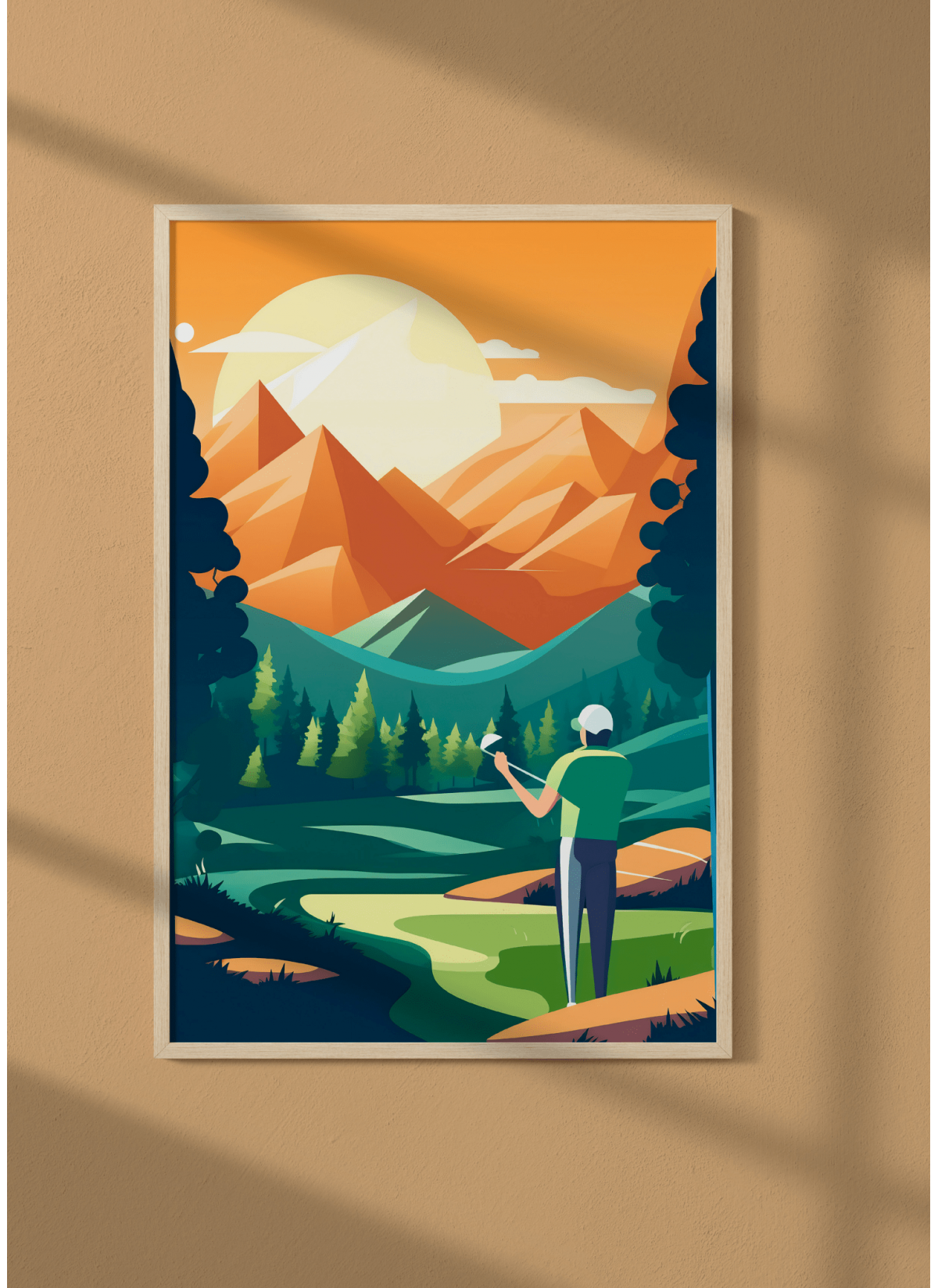 Affiche Illustration Golf