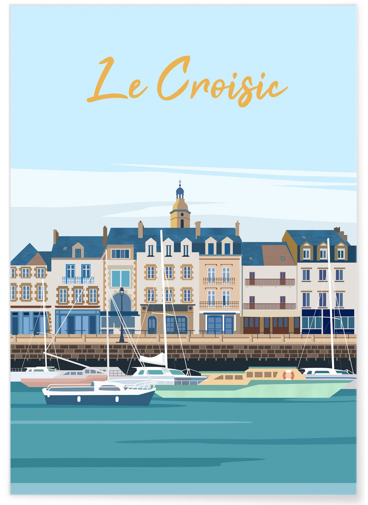 Affiche ville Le Croisic