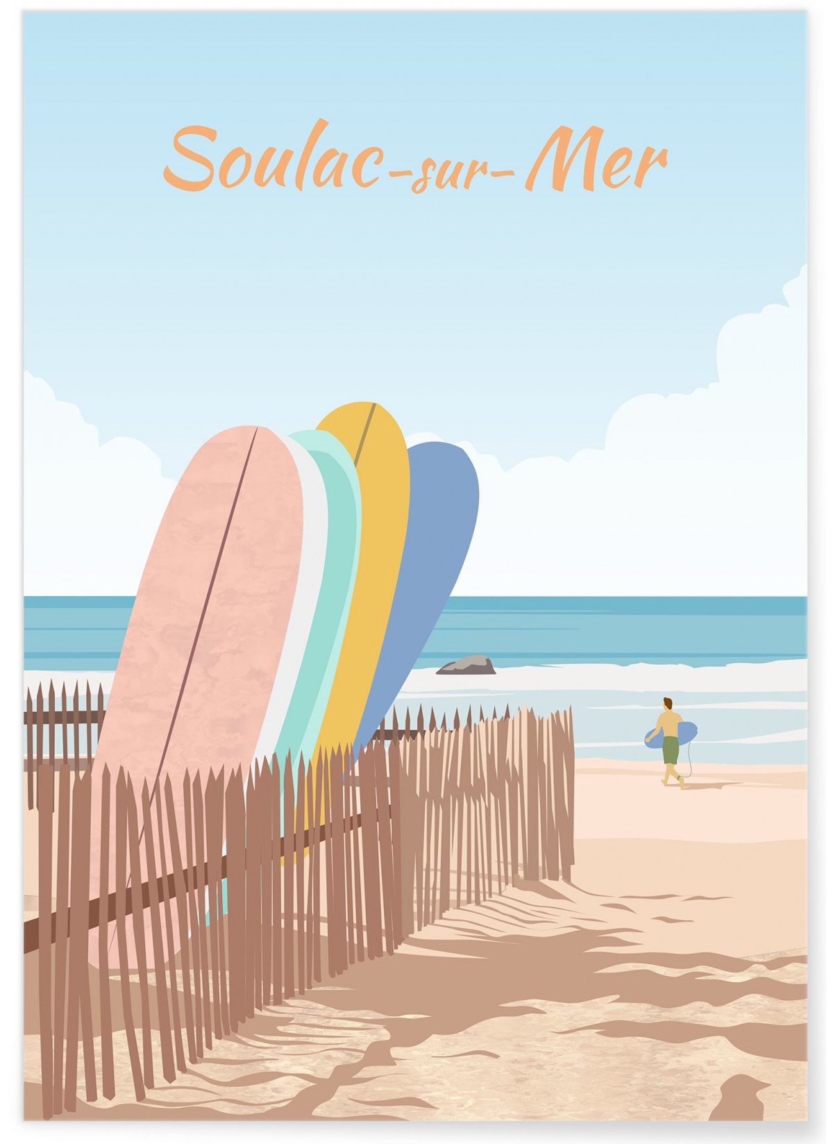 Affiche ville Soulac-sur-Mer