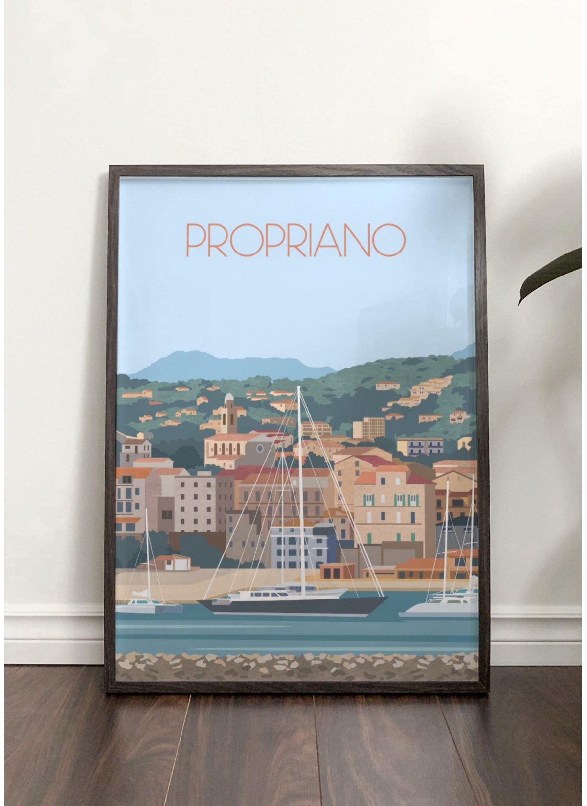 Affiche ville Propriano