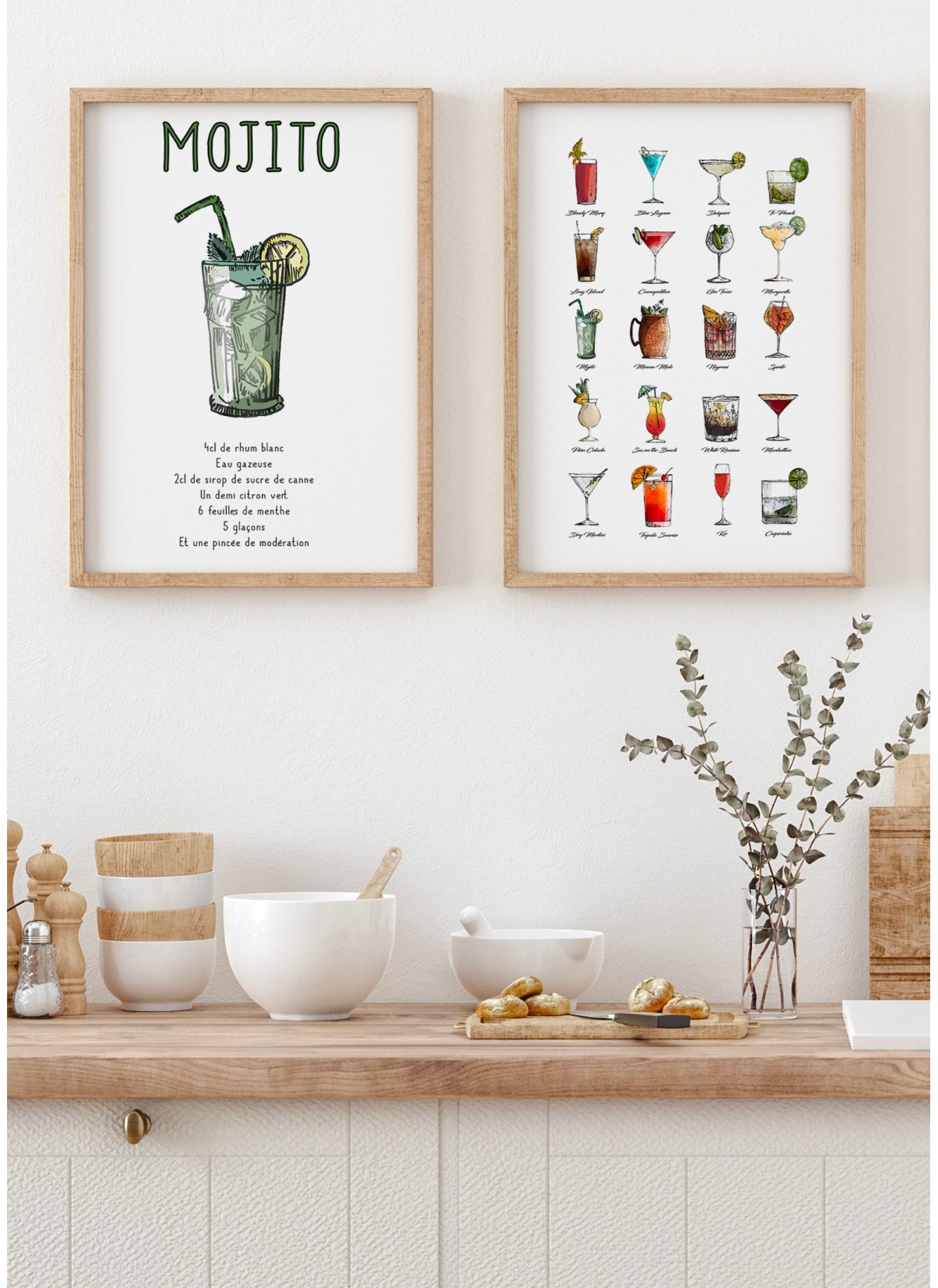 Affiche Cocktail Mojito, Affiches Cuisine Drôles à offrir | L’Afficherie