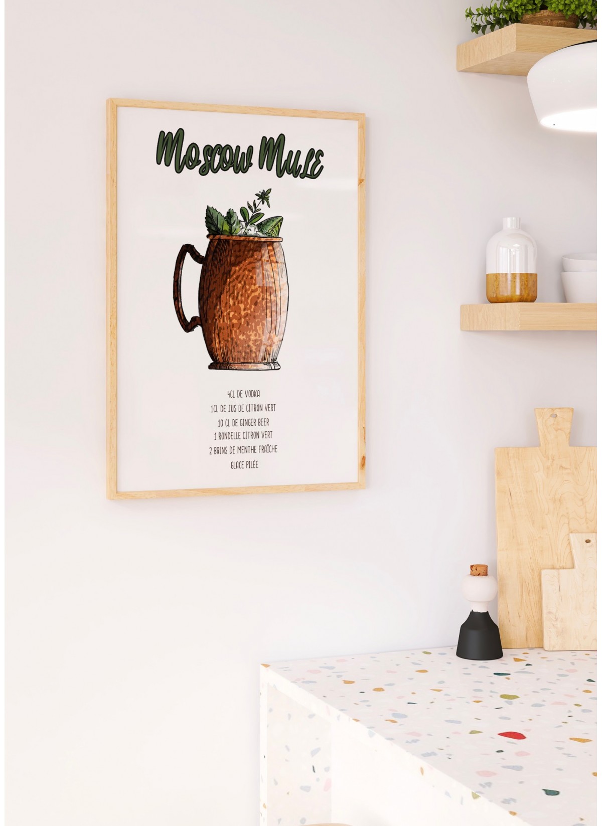 Affiche Cocktail Moscow Mule, Affiches Drôles à offrir | L’Afficherie