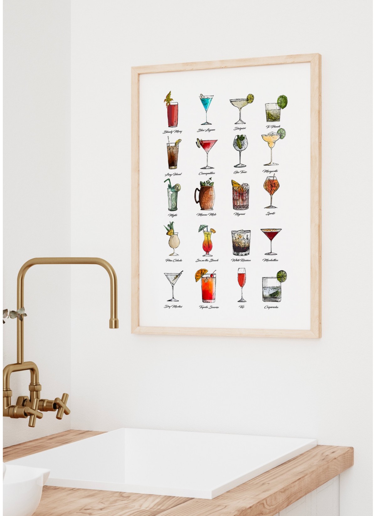Affiche Multi Cocktail, Affiches Cuisine à offrir | L’Afficherie