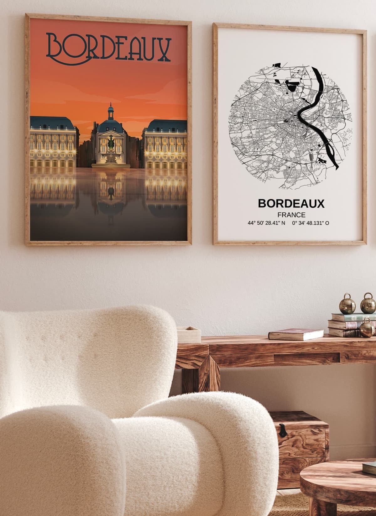 Affiche ville de Bordeaux, idée cadeau|  L’Afficherie