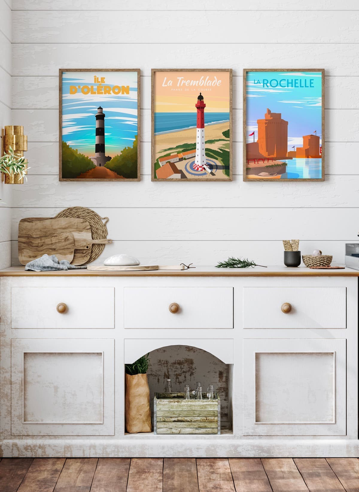 Affiche ville Île d'Oléron, idée cadeau|  L’Afficherie