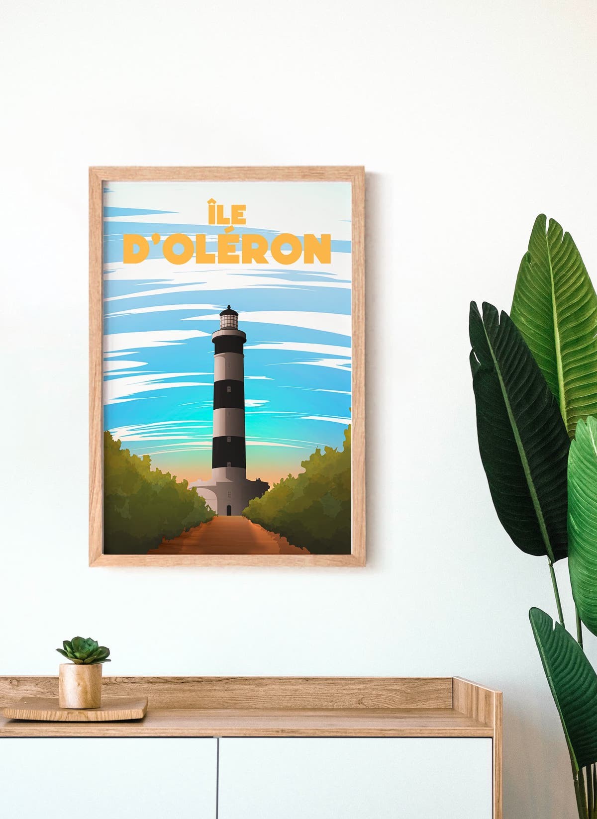 Affiche ville Île d'Oléron, idée cadeau|  L’Afficherie