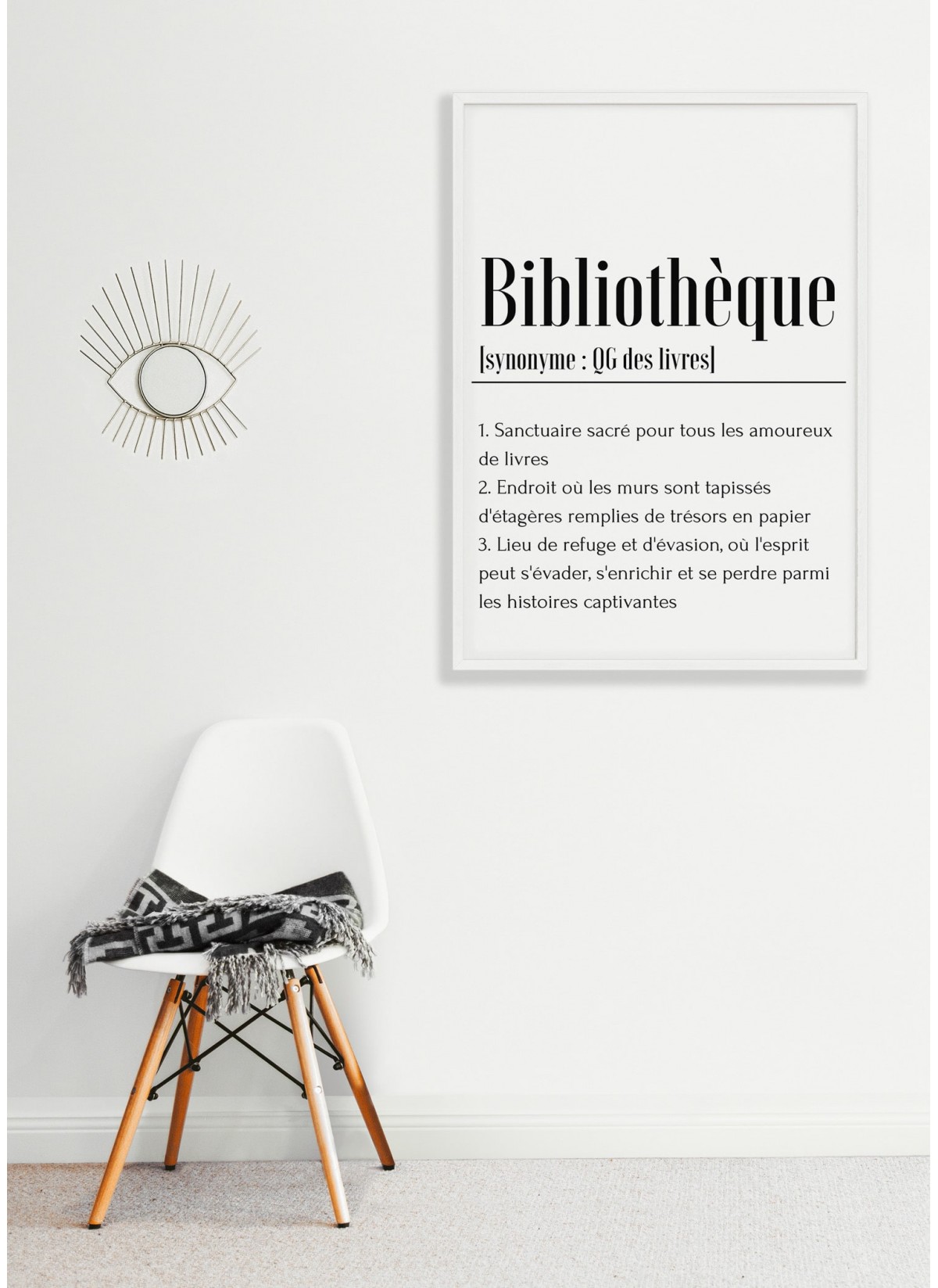 Affiche Définition Bibliothèque