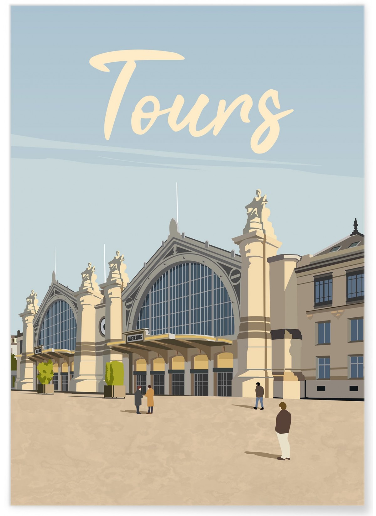 Affiche ville Tours 2