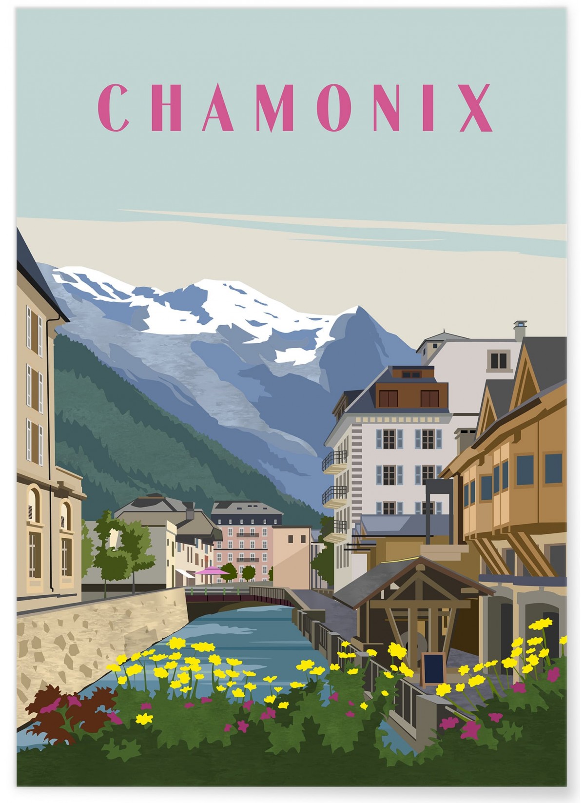 Affiche ville Chamonix 2