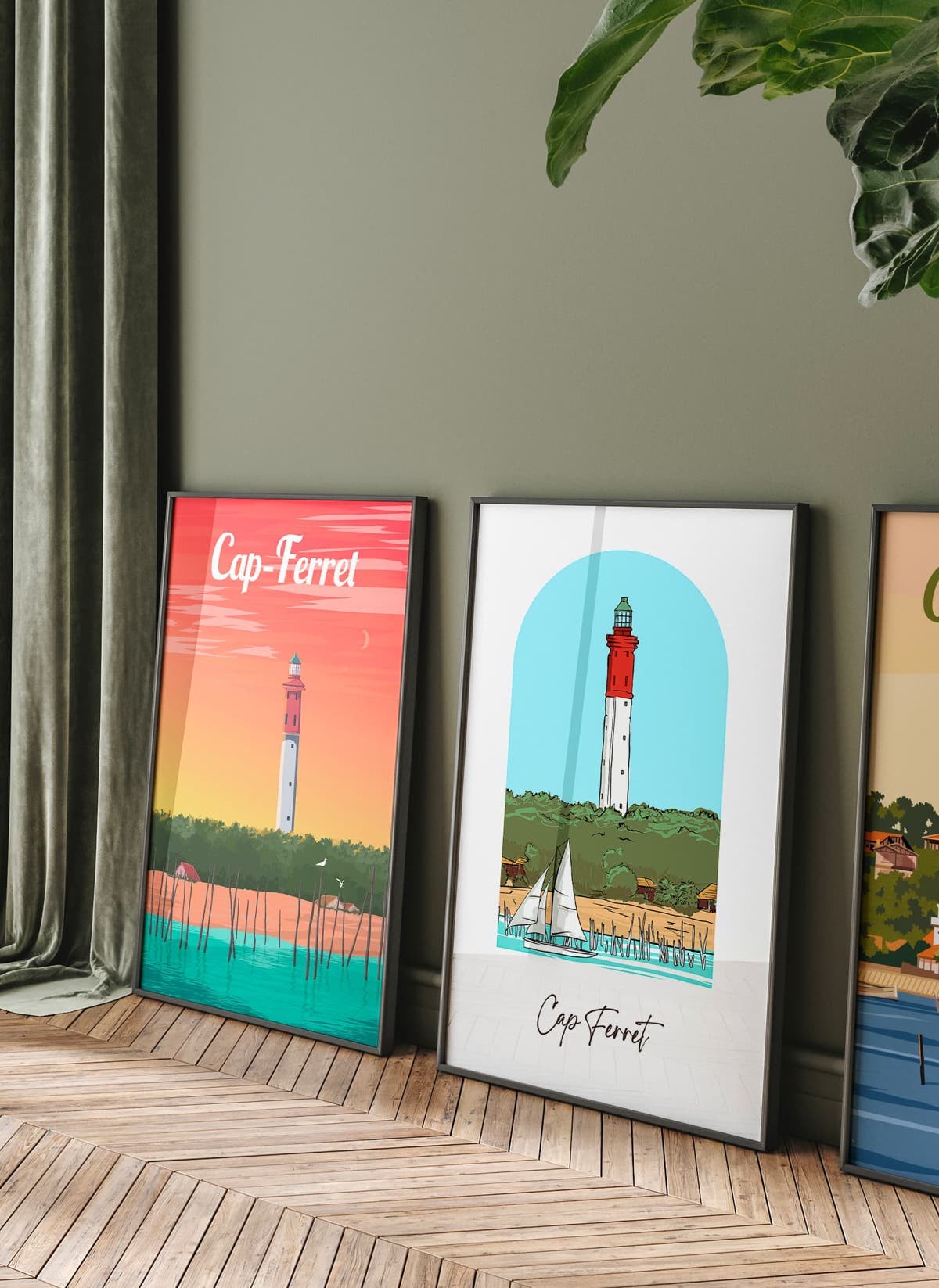 Affiche ville Cap-Ferret