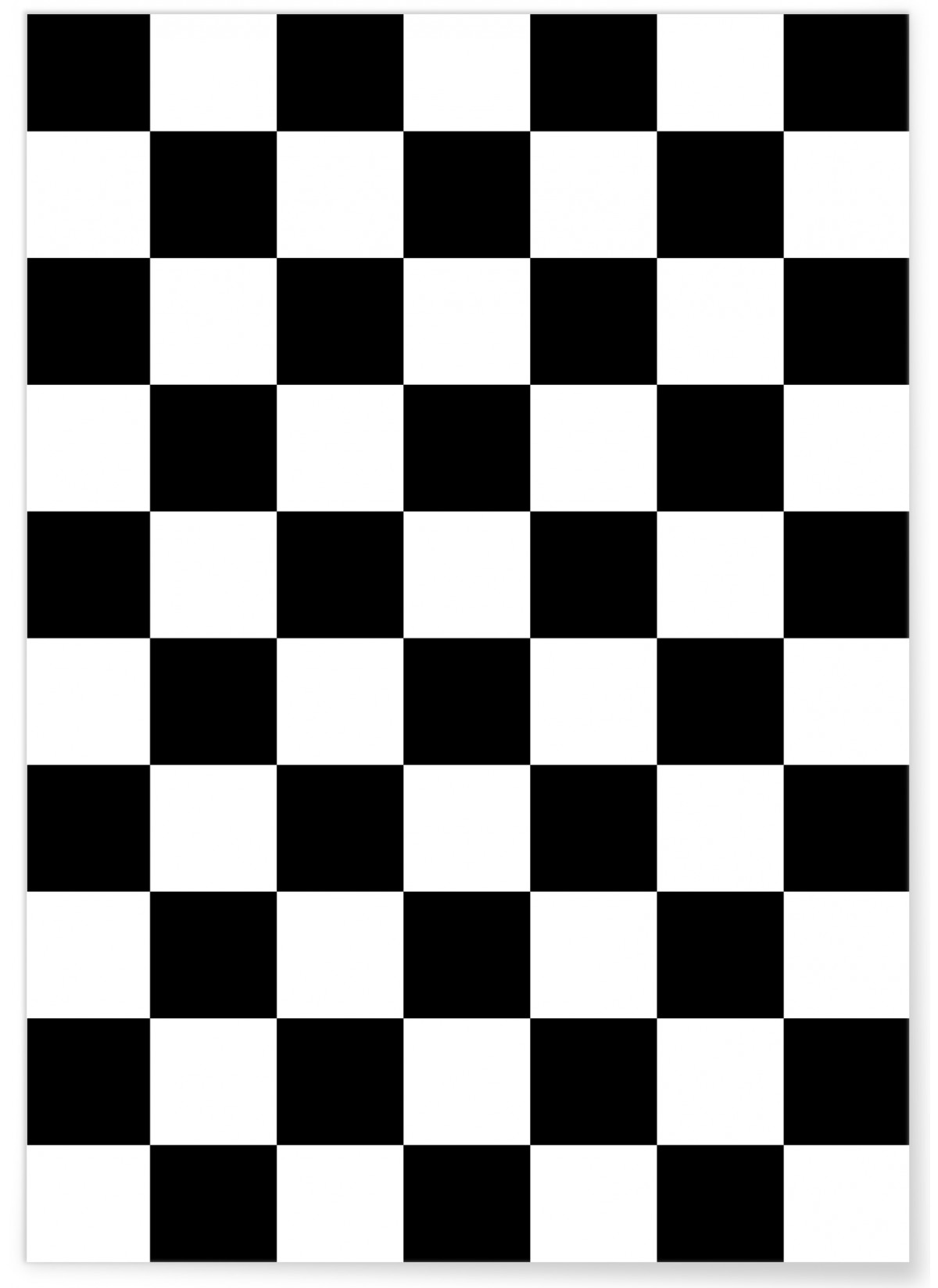 Affiche Damier Noir